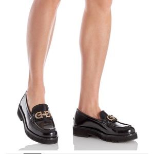 FERRAGAMO Women's Ofelia Lug Sole Gancini Loafers